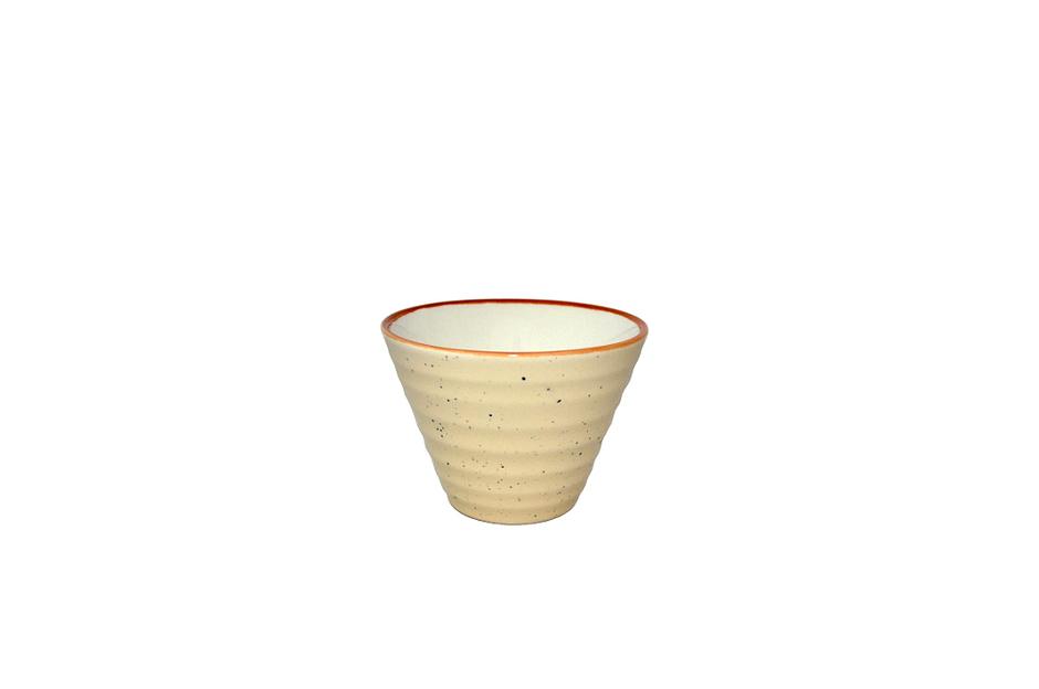 Емкость для закусок d=11 см. h=8 см. 220 мл. коническая Артизан Песок /1/24/ фото 1