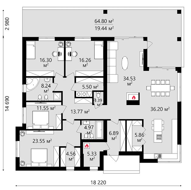 Проект дома KDR – 109 фото 5