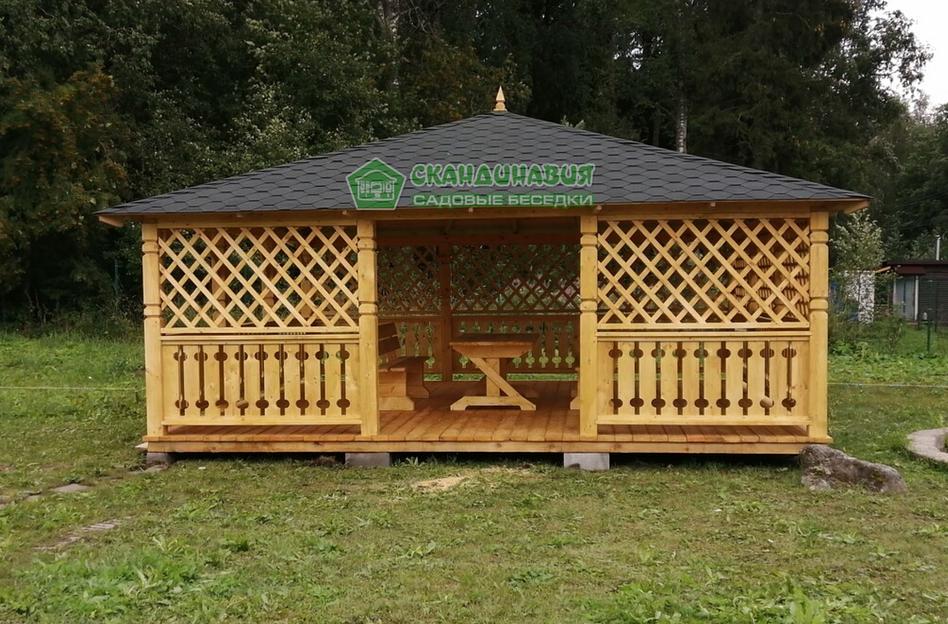Беседка «Скандинавия» 6×6 м фото 3