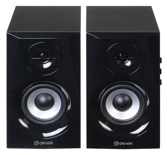 Колонки Оклик OK-166 BT 2.0 черный 40Вт BT фото 2