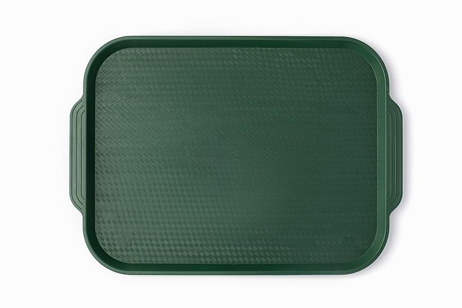 Поднос 45*35,5 см. темно-зеленый поверхность классик (414) MG /1/10/ фото 1