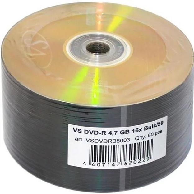 Диски VS DVD-R 4,7 GB 16x Bulk/50 (VSDVDRB5003) фото 1