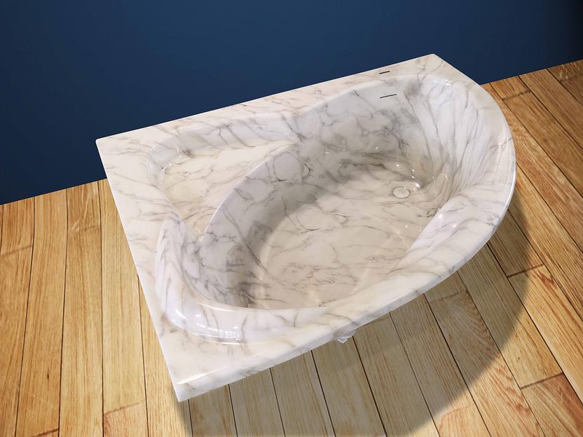 Ванна угловая ESSE «FLORES» ОПТ фото 8