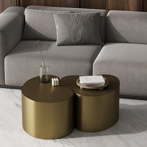 Набор из 2-х столиков Grannis, золотистые фото 4