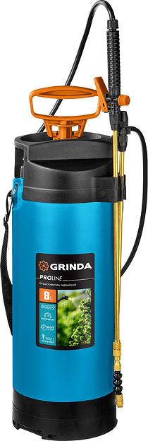 GRINDA PT-8, 8 л, с широкой горловиной, с упорами для ног, переносной опрыскиватель, PROLine (8-425158) фото 1