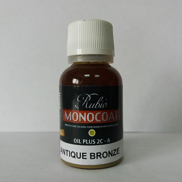 Масло Rubio Monocoat Oil Plus 2C component A, Antique Bronze, 20 ml фото 1