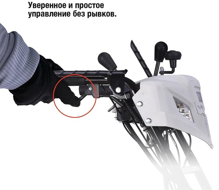 Снегоуборщик бензин. Hyundai HS6170E 7л.с. фото 4