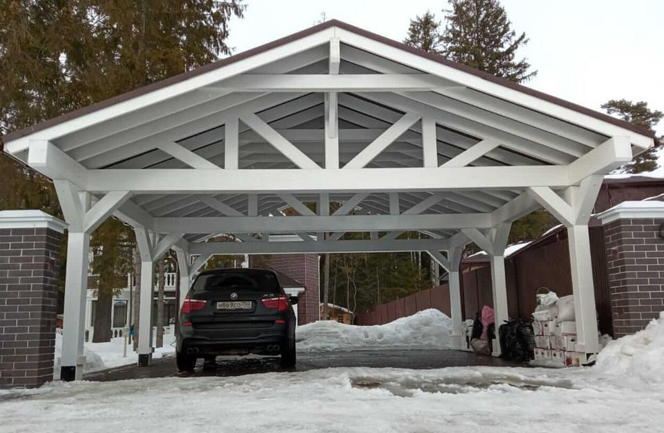 Навес деревянный Derevo Style «Навес № 1» фото 8