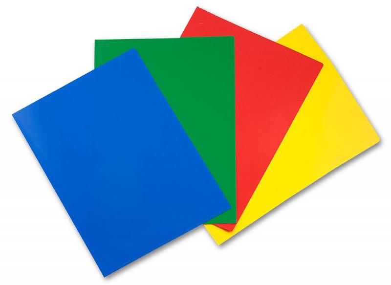 Папка-уголок Бюрократ -E310N/1YEL непрозрачный A4 пластик 0.18мм желтый фото 2