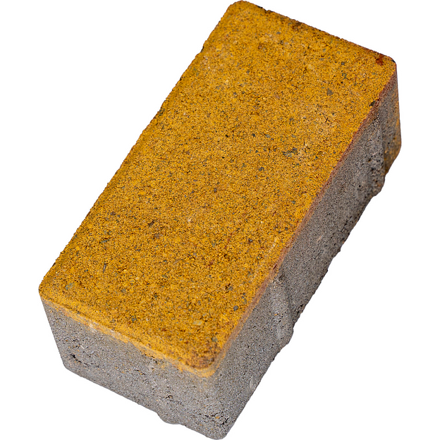 Плиты бетонные тротуарные 1.П.6 прямоугольник жёлтый опт фото 1