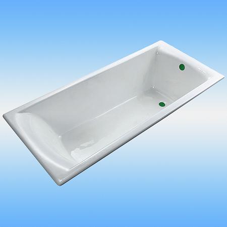 Ванна чугунная KAISER 1803 есть антискользящее покрытие, с ножками, без сифона 1700х700x420 фото 1