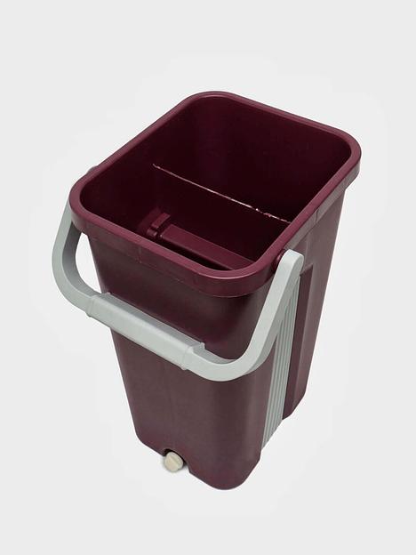 Комплект ведро 8 л с системой отжима и швабра с дополнительной насадкой CJ-008 синий, зелёный, бордовый фото 10