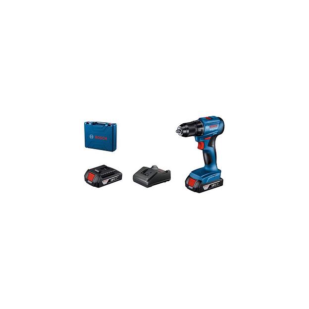 Дрель-шуруповерт Bosch GSB 185-LI, 2Ач, с двумя аккумуляторами [06019k3100] фото 1