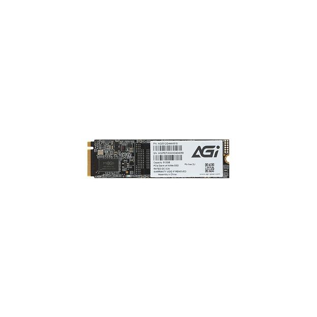 SSD накопитель AGI AI818 AGI512G44AI818 512ГБ, M.2 2280, PCIe 4.0 x4, NVMe, M.2, rtl фото 1
