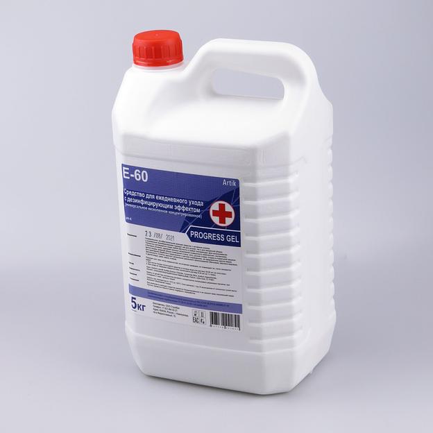 Средство для ежедневного ухода с дезинфицирующим эффектом E-60 PROFI GEL" 5кг фото 2