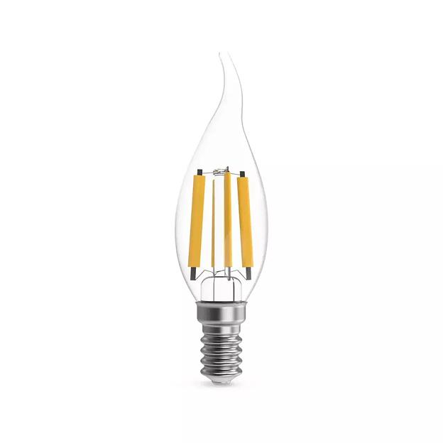 Лампа Gauss LED Filament Свеча на ветру 13W E14 1150lm 4100K 104801213 ОПТ фото 2
