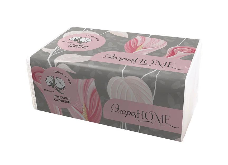 Салфетки бумажные ЭлараHome мягкая пачка, опт фото 1