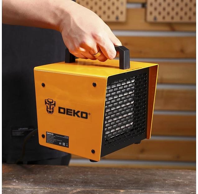 Тепловая пушка электрическая Deko DKIH3400 3400Вт оранжевый фото 5