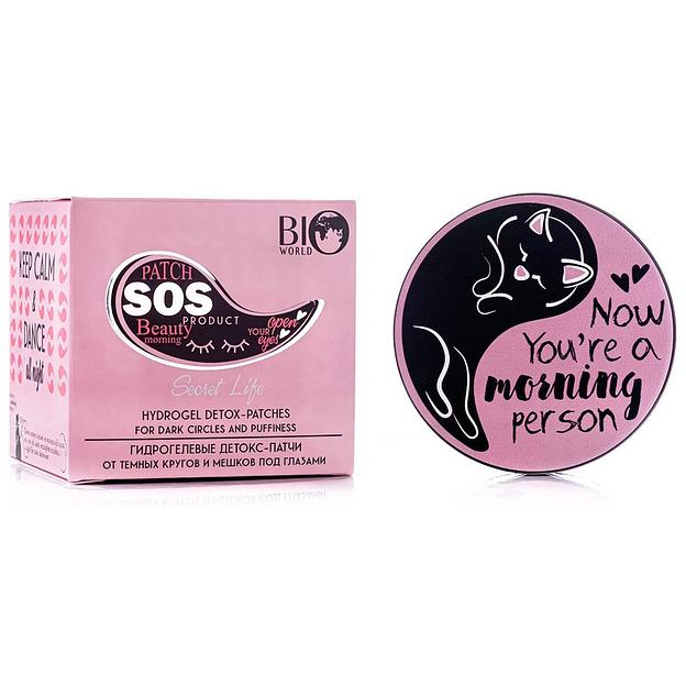 Bio world detox therapy гидрогелевые детокс-патчи от темных кругов и мешков под глазами 60шт фото 1