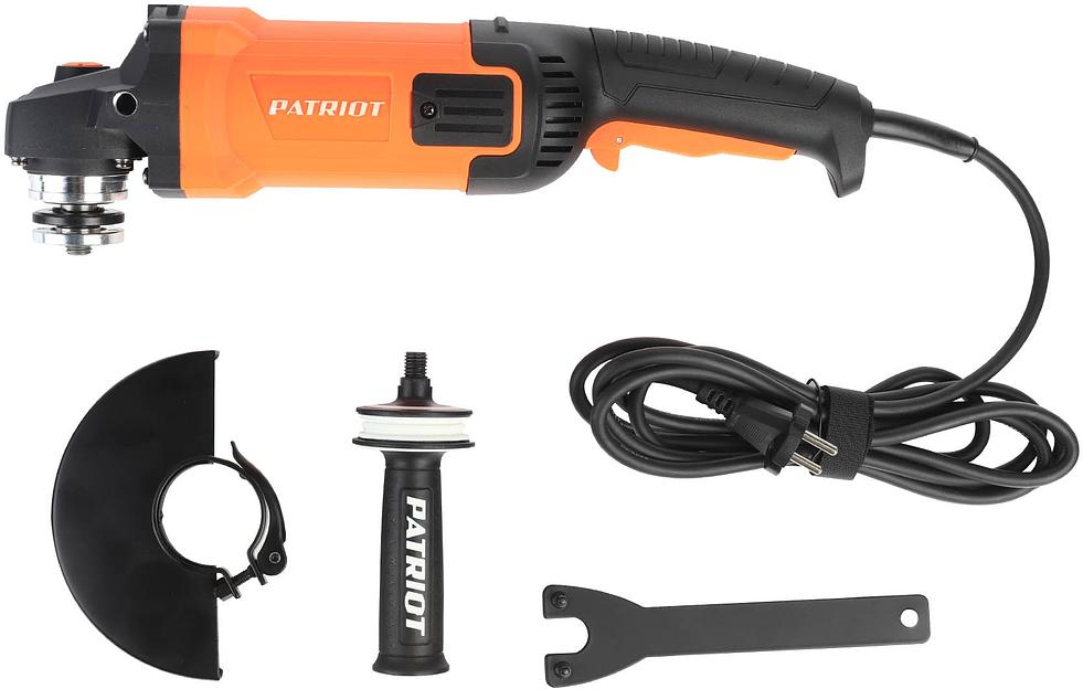Углошлифовальная машина Patriot AG 190 2000Вт 8500об/мин рез.шпин.:M14 d=180мм (110301180) фото 9
