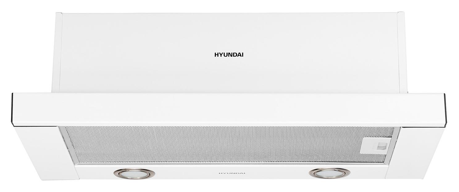 Вытяжка встраиваемая Hyundai HBH 6232 IX нержавеющая сталь управление: кнопочное (1 мотор) фото 1