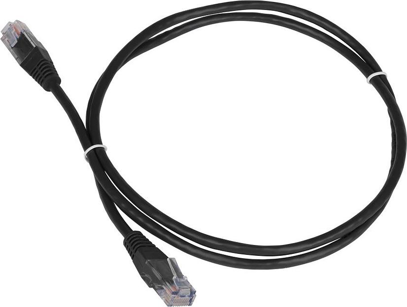 Патч-корд Lanmaster TWT-45-45-3.0-BK UTP вилка RJ-45-вилка RJ-45 кат.5е 3м чёрный ПВХ (уп.:1шт) фото 1