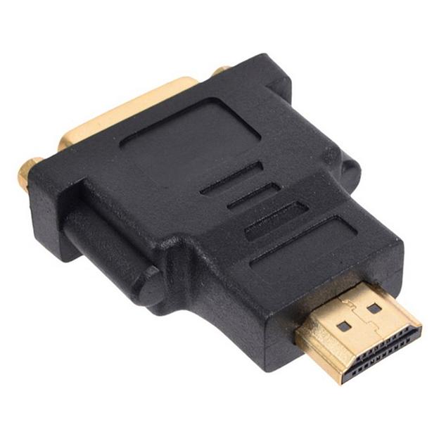 Переходник HDMI-DVI Gembird/Cablexpert, 19M/25F, золотые разъемы, пакет (A-HDMI-DVI-3) фото 2