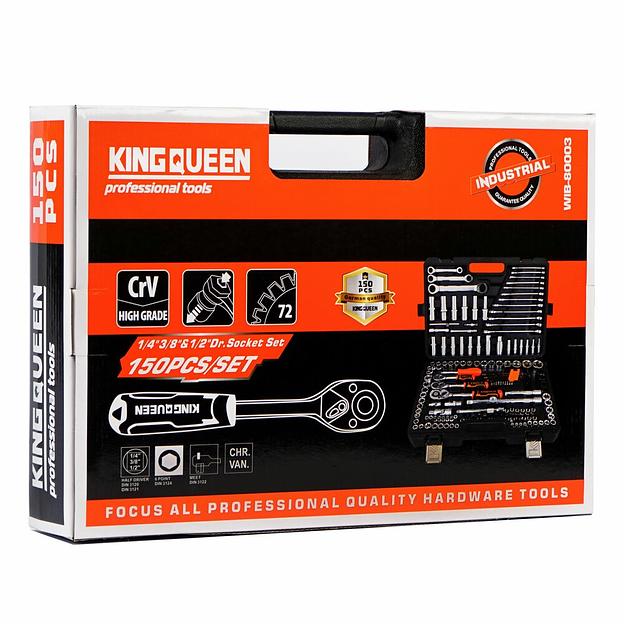Набор инструментов KINGQUEEN 150 Предметов WIB-80003 фото 5