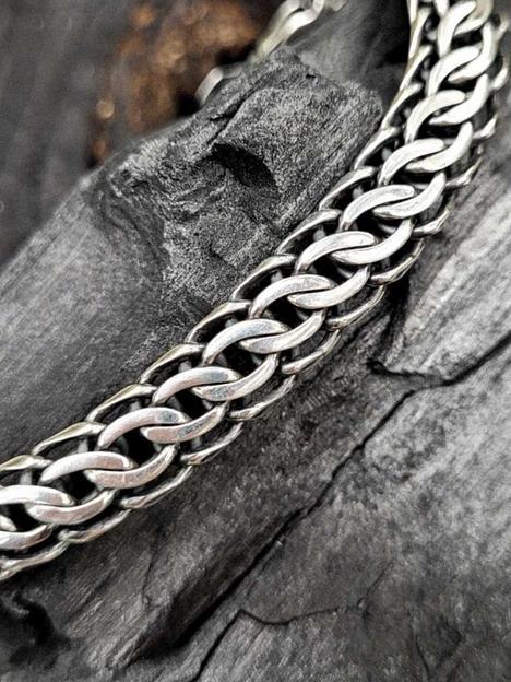 Серебряный мужской ювелирный браслет 925 фото 2