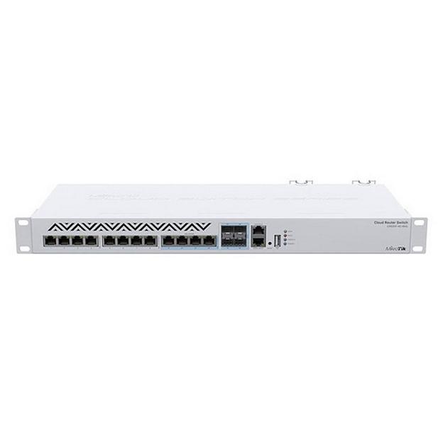 Коммутатор MikroTik CRS312-4C+8XG-RM 1x100Mb 4x10G управляемый фото 1