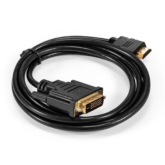 Exegate EX294672RUS Кабель HDMI-DVI-D ExeGate EX-CC-HDMIM-DVI2M-1.5 (19M/(24+1)M, dual link, 1,5м, позолоченные контакты) фото 1