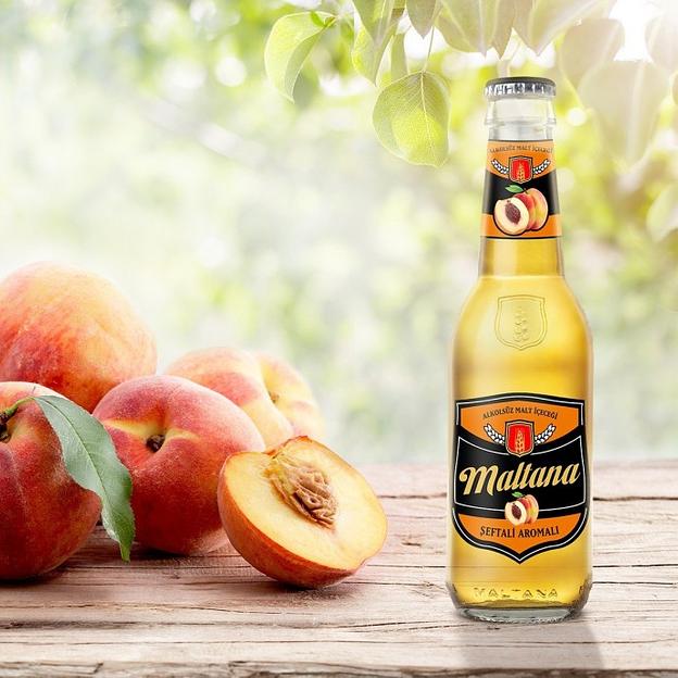 Безалкогольный солодовый напиток Maltana персик, 250 мл фото 1