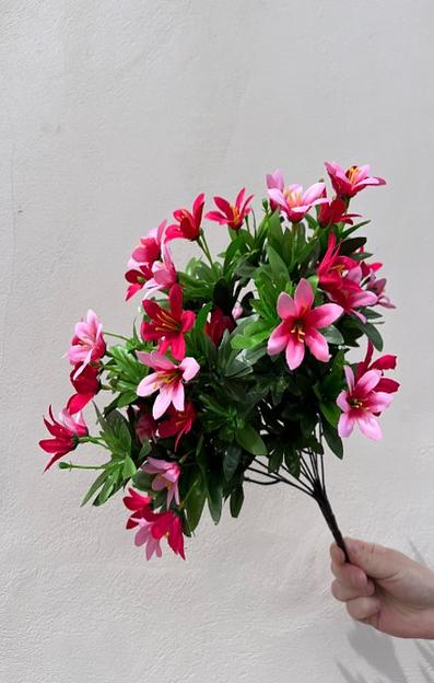 Искусственные цветы ПластЦвет «Лилейник» ОПТ фото 1