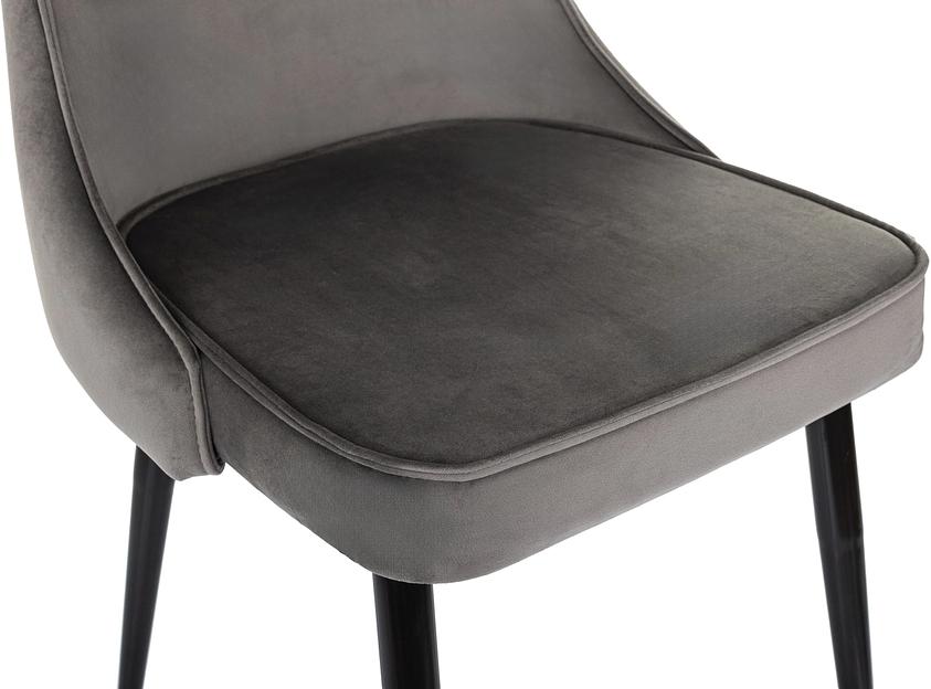 Стул для дома Бюрократ CH-K4 т.серый Holland 18 металл черный на ножках (CH-K4_1/HL18) фото 6