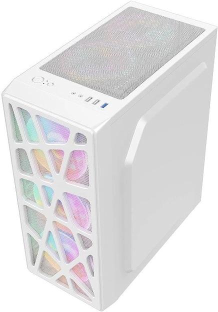 Корпус Formula MANA белый без БП ATX 4x120mm 1xUSB2.0 1xUSB3.0 1xUSB3.1 audio bott PSU фото 4