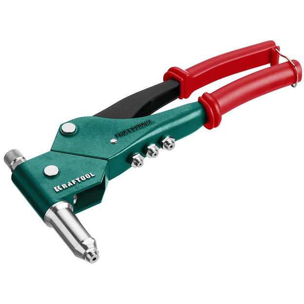 KRAFTOOL Combo3-M6, 360°, 3 вида заклёпок, комбинированный поворотный заклепочник в кейсе (31178) фото 10