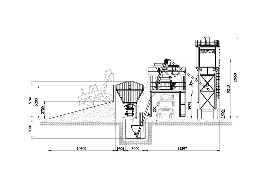 Стационарный бетонный завод ELKOMIX 60 фото 8