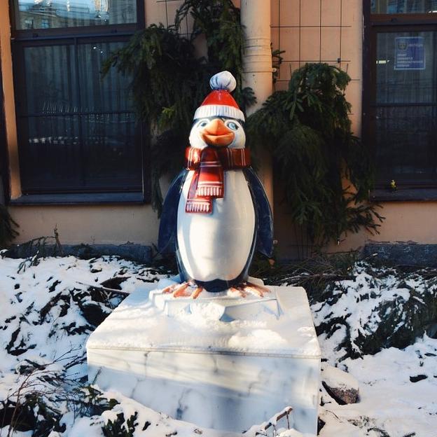 Фигура из стеклопластика «Пингвин П2» фото 1