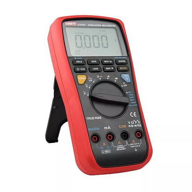 Измерители сопротивления UNI-T Измеритель сопротивления изоляции UT533, ручной до 2ГОм, до 1000В фото 2
