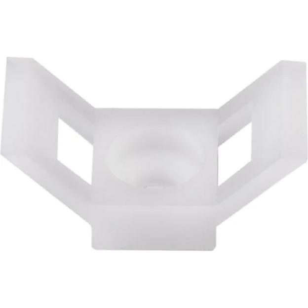 Rexant (07-2104) Площадка для крепления стяжки 29х15х5 мм, белая (100 шт/уп) фото 1