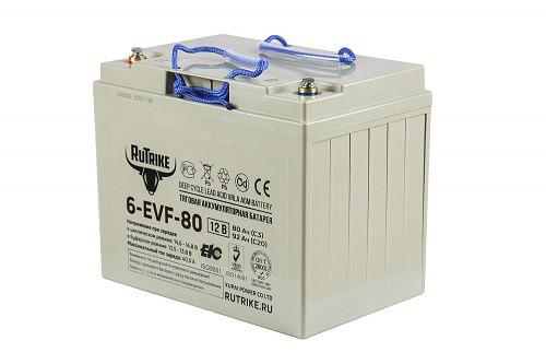 Тяговый аккумулятор RuTrike 6-EVF-80 (12V80A/H C3) фото 1
