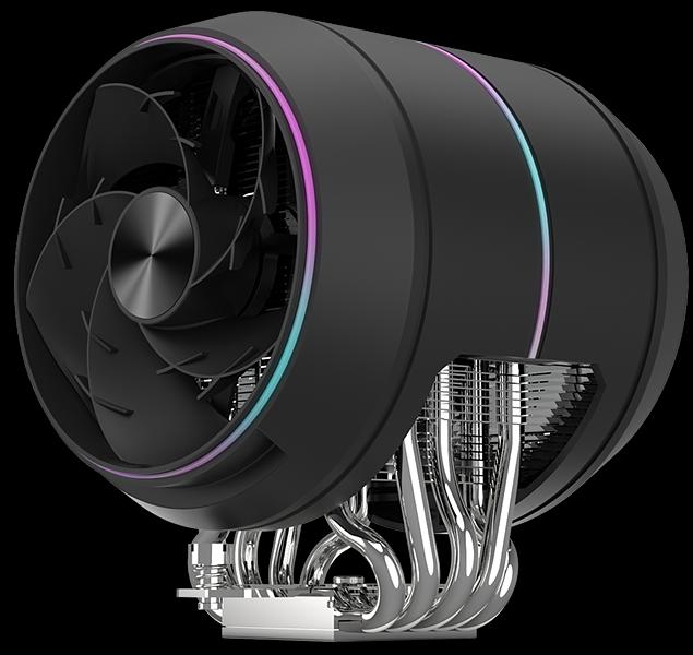 Кулер для процессора ZALMAN ZET5 BLACK, 5 HEAT PIPES, 4-PIN PWM, 600-2000 RPM, 30.4 DBA MAX, HYDRO BEARING, FULL SOCKET SUPPORT фото 5