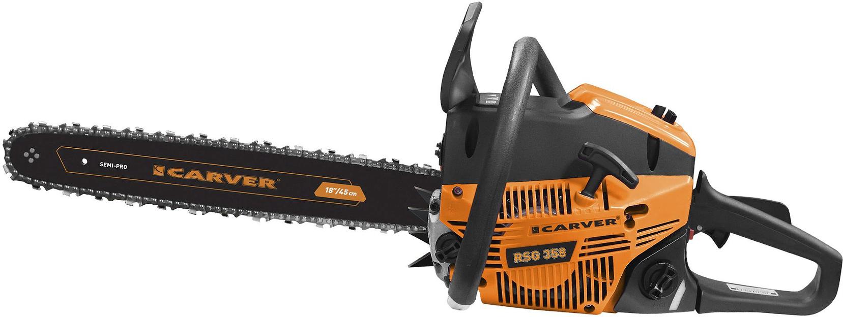Бензопила Carver RSG 358 2200Вт 3л.с. дл.шин.:18" (45cm) фото 3