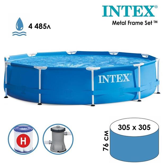 Бассейн INTEX 305 х 76 с фильтр-насосом, Опт фото 3