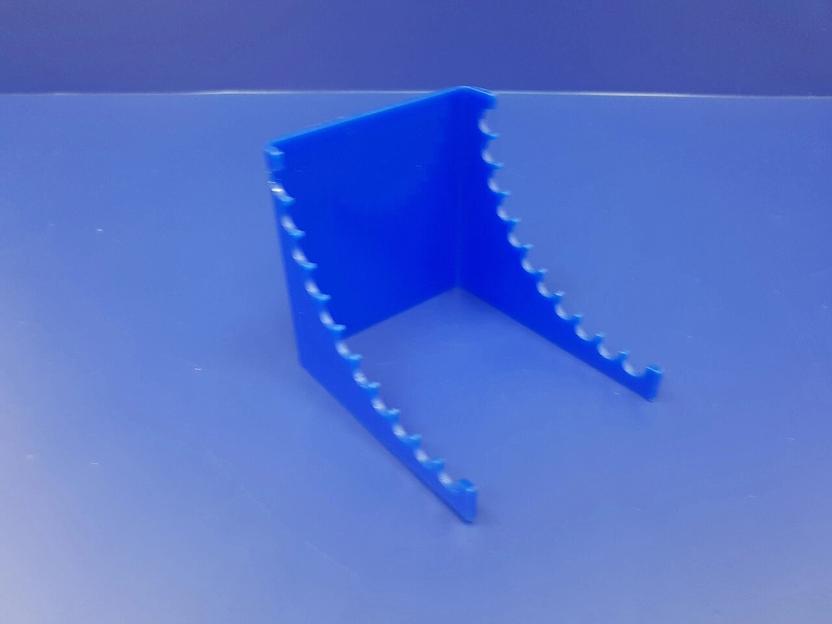 Подставка для ручек карандашей кистей 12 секции (горка радиус, цвет синий) фото 4