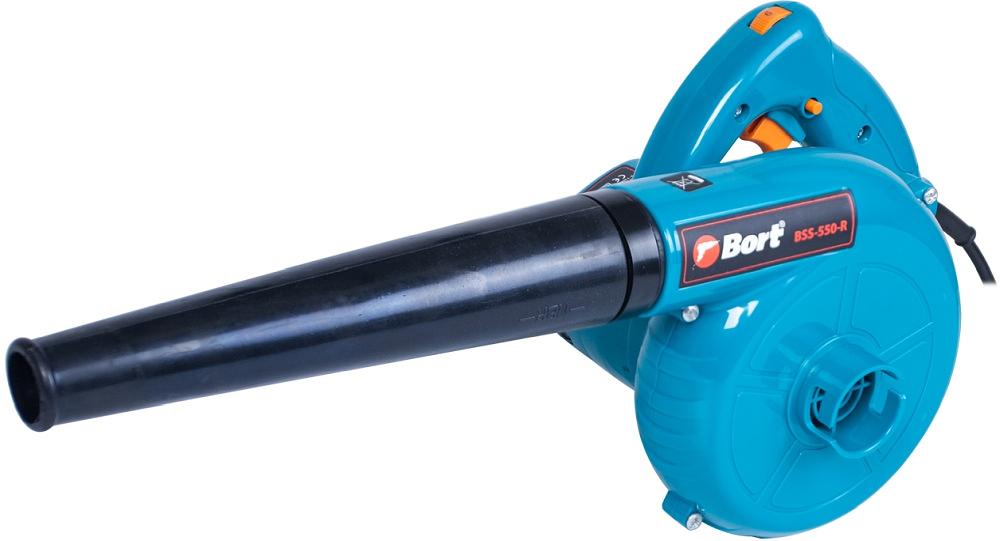Воздуходувка Bort BSS-550-R 550Вт пит.:от сети синий фото 1