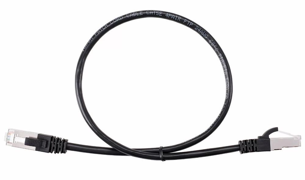 Кабель PATCH CAT5E FTP 0.5M ANP522B-BK-0.5M BLACK AOPEN фото 1