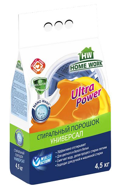 Стиральный порошок Home Work Универсал 4,5 кг п/э ОПТ фото 1