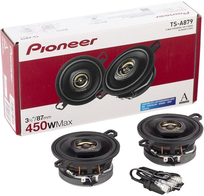 Колонки автомобильные Pioneer TS-A879 (без решетки) 450Вт 85дБ 4Ом 7.6см (3дюйм) (ком.:2кол.) твитер двухполосные фото 5