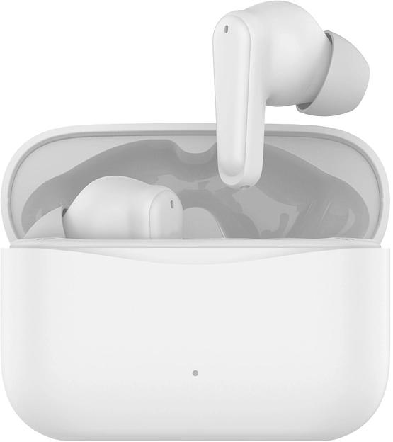 Гарнитура вкладыши Hyundai H-EP203 белый беспроводные bluetooth в ушной раковине (HEP203W) фото 1